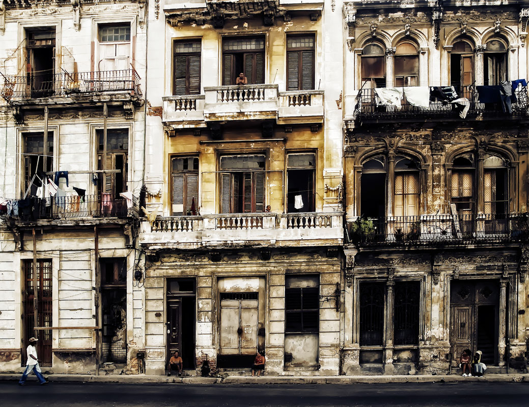Häuserzeile in Havanna