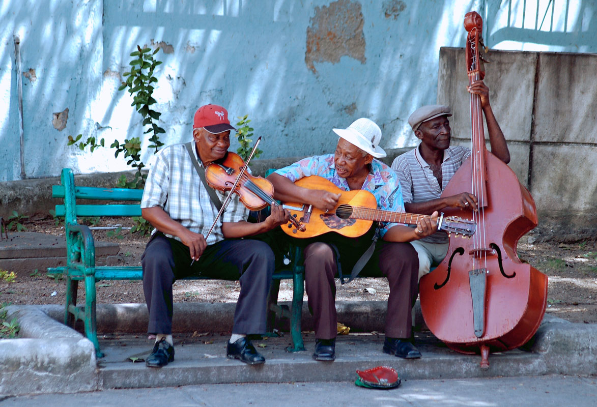 Strassenmusiker in Santiago de Cuba